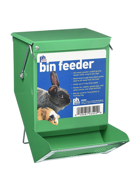 

Prevue Metal Small Animals Bin Feeder, Green
