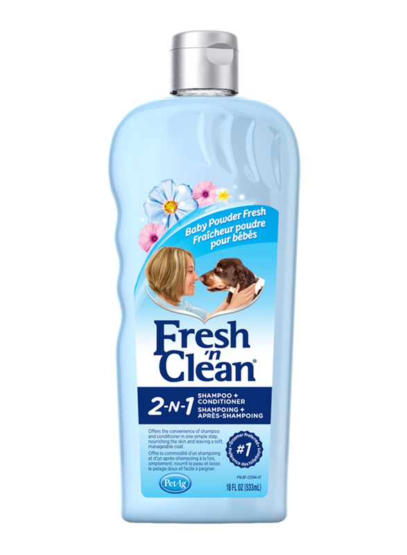 

PetAg Fresh n Clean 2-N-1 Conditioning Shampoo, 533ml