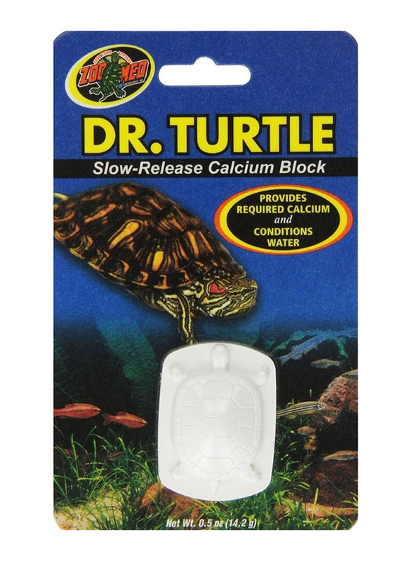 

Zoo Med Dr.Turtle Slow-Release Calcium Block Dry Turtle Food, 14.2g