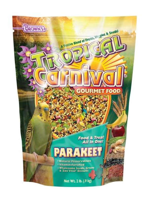 

Browns Tropical Carnival Gourmet Parakeet Bird Dry Food, 0.9Kg