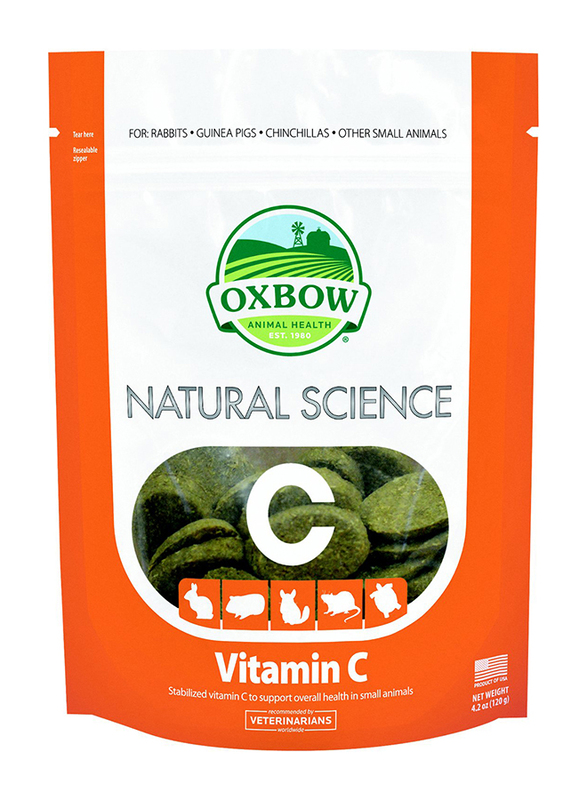 

Oxbow Natural Science Vitamin C Small Animal Supplement, 120g, Green