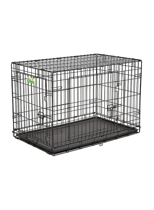 

MidWest Contour Double Door Dog Crate, 42 Inch, Black