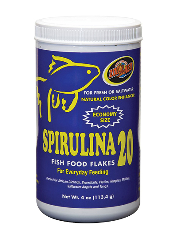 

Zoo Med Spirulina Flakes Dry Fish Food, 4oz