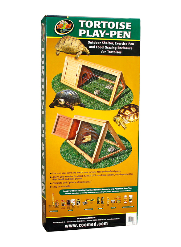 

Zoo Med Tortoise Play Pen Cage, Brown