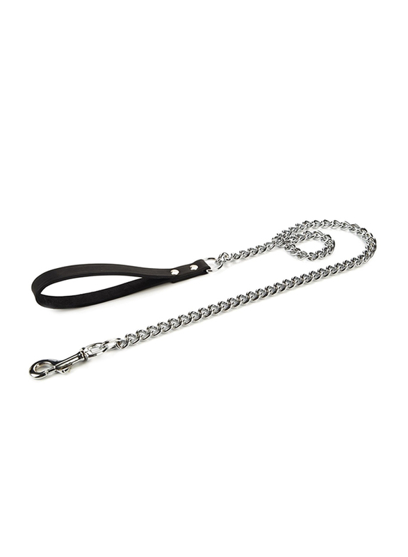 

Beeztees Chrome Dog Leash, 120 x 2cm, Black/Silver