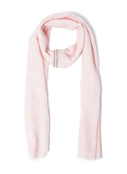 Couturelabs Ula-P Soft Taupe Plain Cotton Scarf for Women, Light Pink