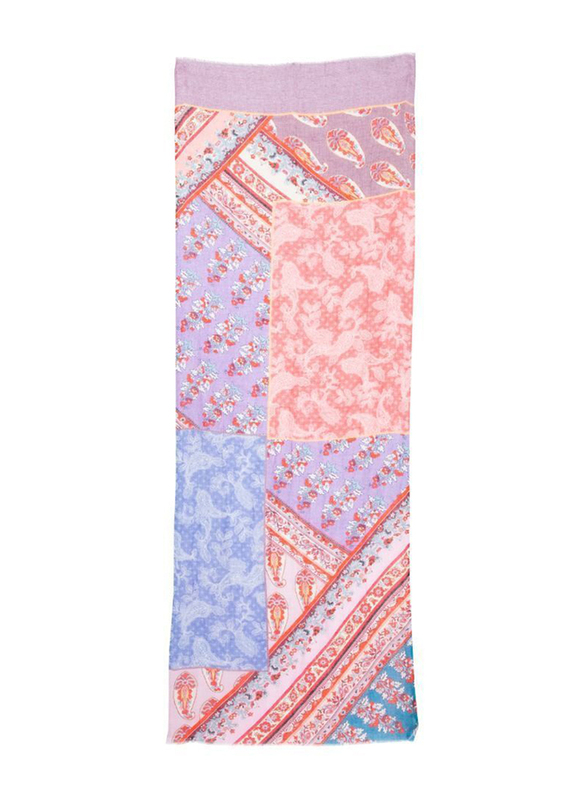 

Other brand Couturelabs Kimbely Paisley Print Silk Blend Scarf for Women, Multicolour