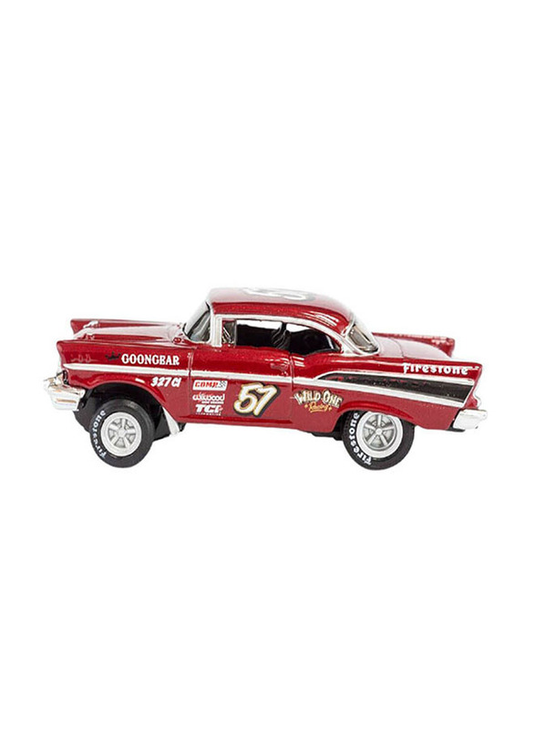 

Maisto Design 1:64 Scale Outlaws 1957 Chevrolet Bel Air Diecast Model, Ages 8+, Red