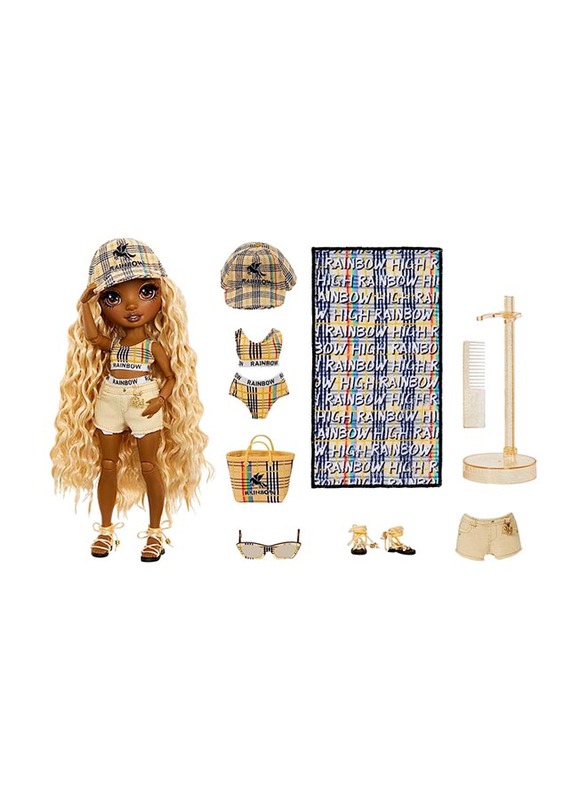 

Rainbow High Pacific Coast Fashion Doll Harper Dune, 11 Pieces, Ages 6+