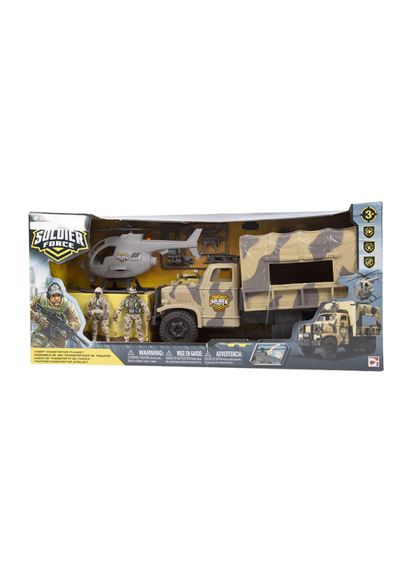 

Chapmei Soldier Force Troop Transporter Playset, 5 Pieces, Ages 3+, Multicolour