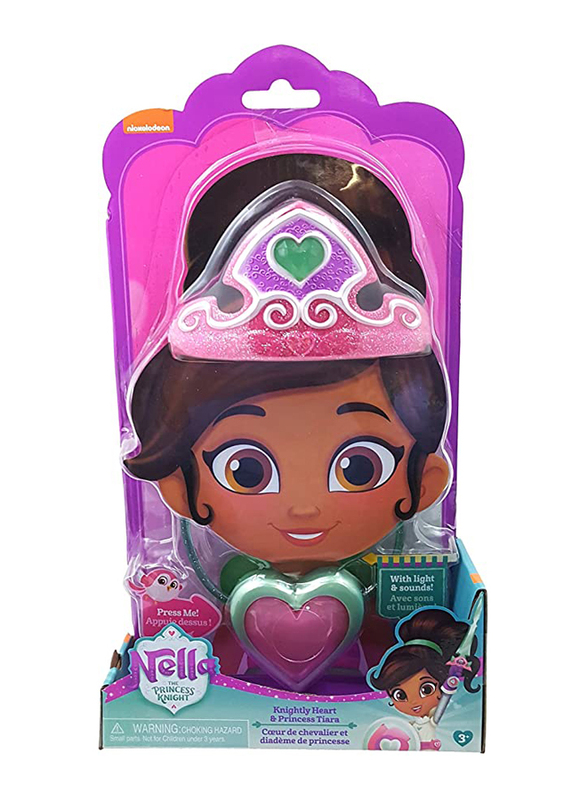 

Nella The Princess Knight Be Nella! Heart Pendant & Tiara, Doll Accessories, Ages 3+