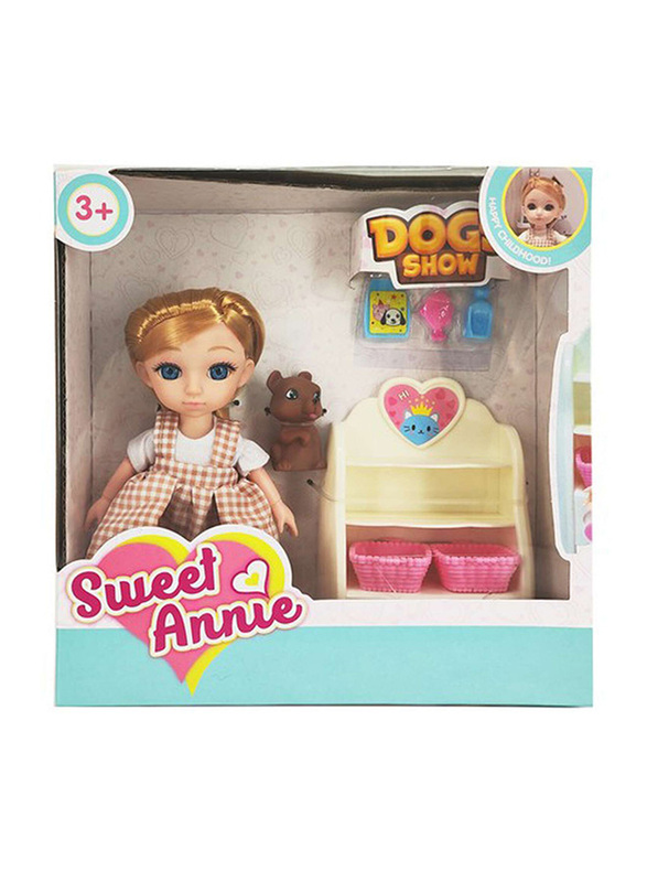 

Sweet Annie 6 Inch Doll with Dogshow, Doll Accessories, Ages 3+