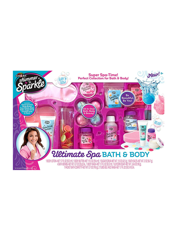 

Crazart Shimmer 'N Sparkle Deluxe Bath & Body Super Spa, Ages 8+, Multicolour
