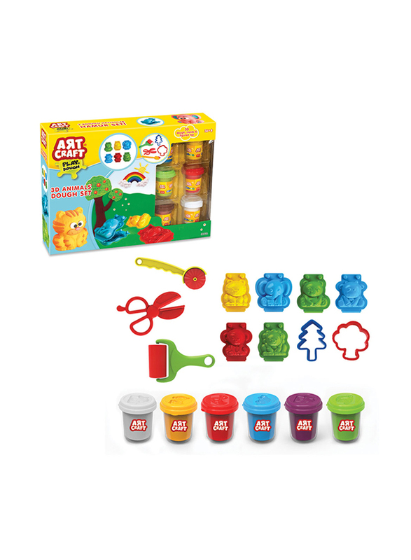 

Dede Toys Art Craft 3D Animals Dough Set, Ages 3+