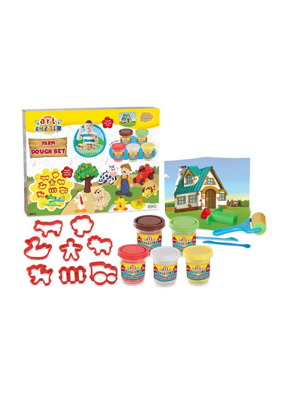 

Dede Toys Art & Craft Farm Play Dough Set, 17 Pieces, Ages 3+