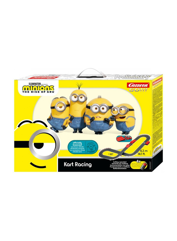 

Carrera Go! Minions Kart Racing (4.3 Mtr), Multicolour, Ages 6+