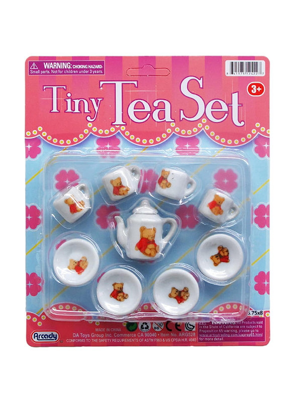 

Arcady Mini Porcelain Tea Set On Blister Card, 10 Pieces, Ages 3+