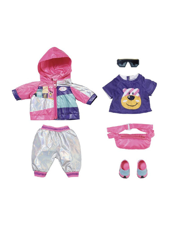 

Baby Born Deluxe Bike Outfit Set for Doll, 6 Pieces, Ages 3+, Multicolour