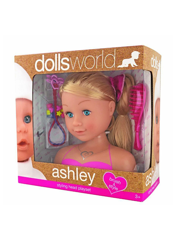 

Dolls World Ashley Styling Head Play Set, Ages 3+