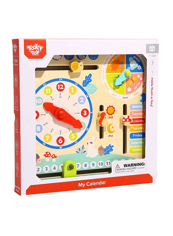 

Tooky Toy Wooden My Calendar for Kids, Ages 3+