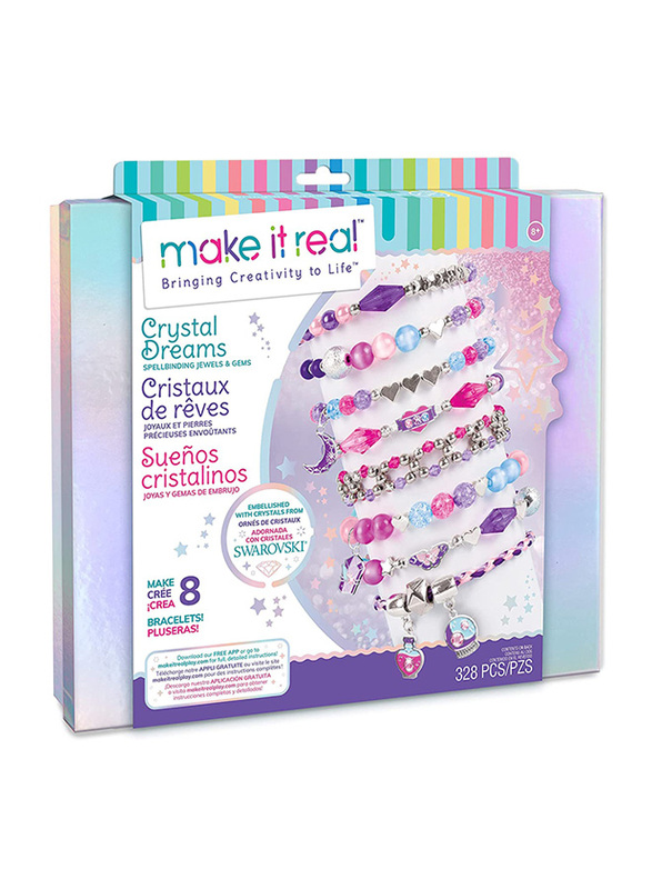 

Make It Real Crystal Dreams Magical Jewellery DIY Bracelet Kit, Ages 8+