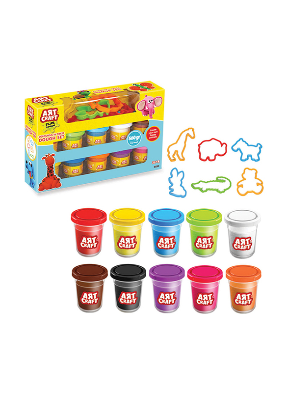 

Dede Toys Art & Craft Play Dough, 10 Pieces, Ages 3+