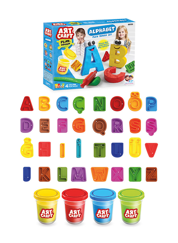 

Dede Art Craft Alphabet Play Dough Set, 4 Pieces, Ages 3+