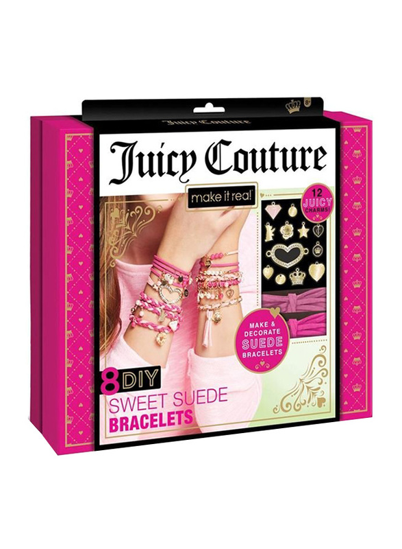 

Make It Real Juicy Couture DIY Sweet Suede Bracelets, 8 Pieces, Ages 8+