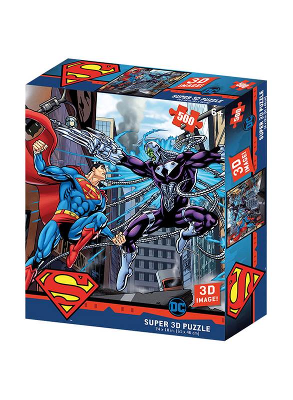 

Prime 3D 500-Piece DC Comics Superman Vs Brainiac Jigsaw Puzzle