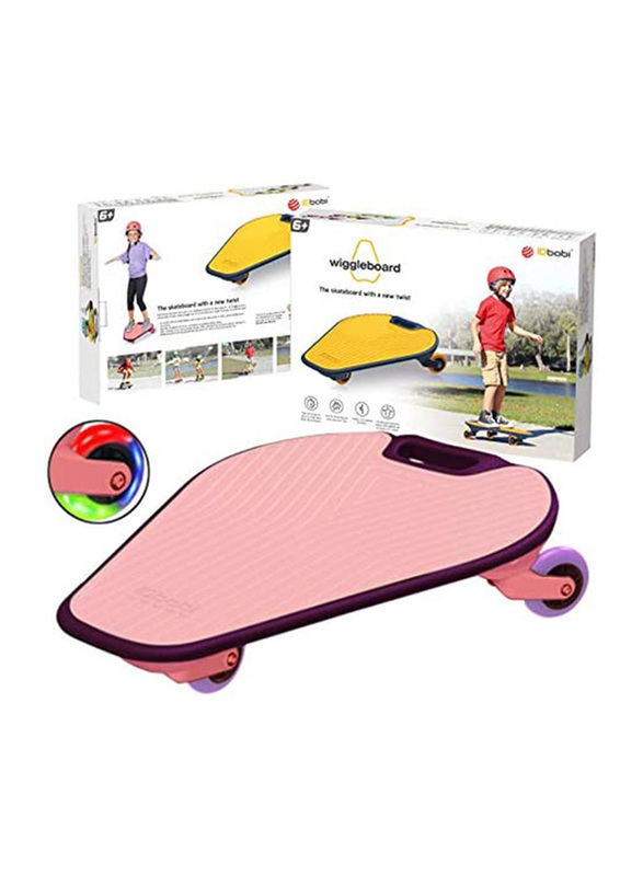 

Wiggleboard Skateboard with LED Wheels, Ages 6+, Pink
