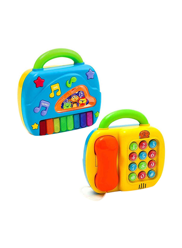 

Playgo 2 In 1 Telephone & Piano, Ages 1+