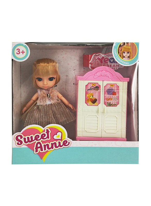 

Sweet Annie 6 Inch Doll with Wardrobe, Doll Accessories, Ages 3+