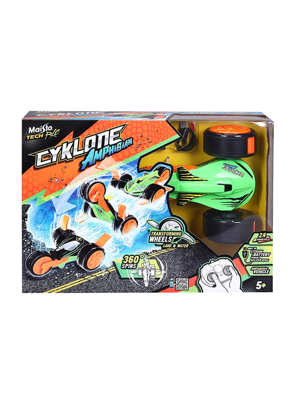 

Maisto Cyklone RC Vehicle Amphibian, Ages 5+, Green