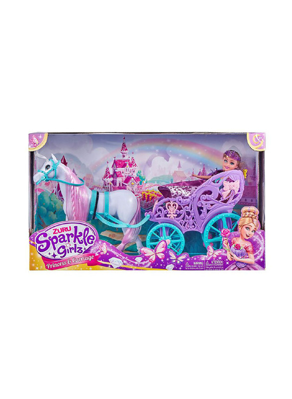 

Zuru Sparkle Girlz Princess Horse & Carriage Playset, Ages 3+