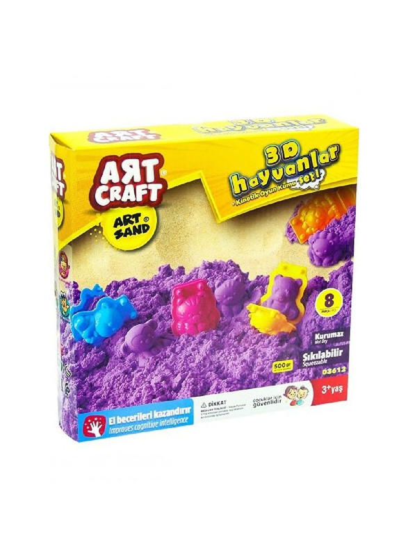 

Dede Art Craft 3D Animal Modelling Play Sand Set, 8 Pieces, Ages 3+