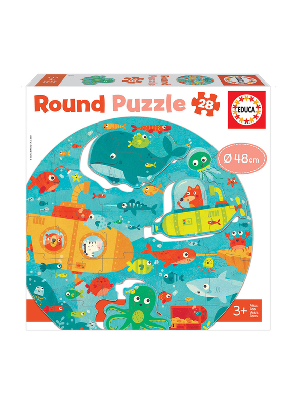 

Educa Puzzles 28-Piece Under The Sea Round Puzzle
