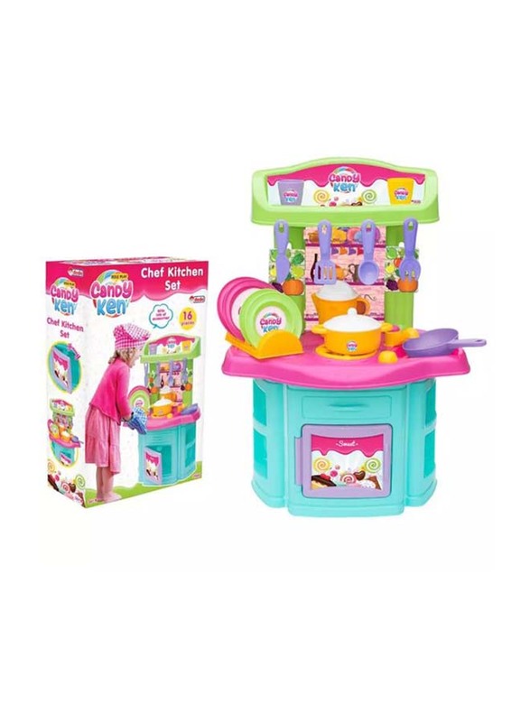 

Dede Toys Candy & Ken Chef Kitchen Set, 16 Pieces, Ages 3+