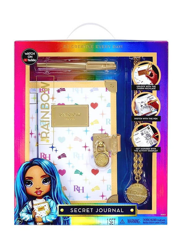 

Rainbow High Secret Journal, 4 Pieces, Ages 6+