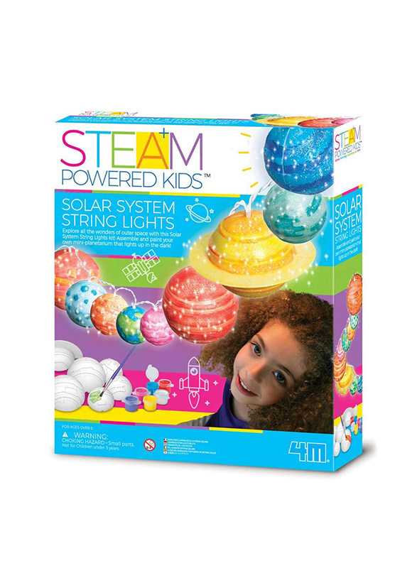 

4M STEAM Powered Girls Solar System String Lights, Ages 8+