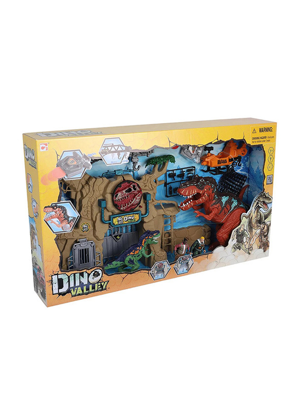 

Chapmei Dino Valley Dino Gate Breakout Playset, 10 Pieces, Ages 3+, Multicolour