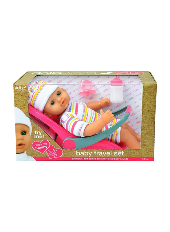 

Dolls World Baby Travel Set 30Cm, Ages 18+ Months