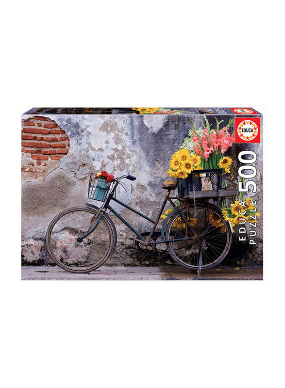 

Educa Puzzles 500-Piece Bicycle With Flowers