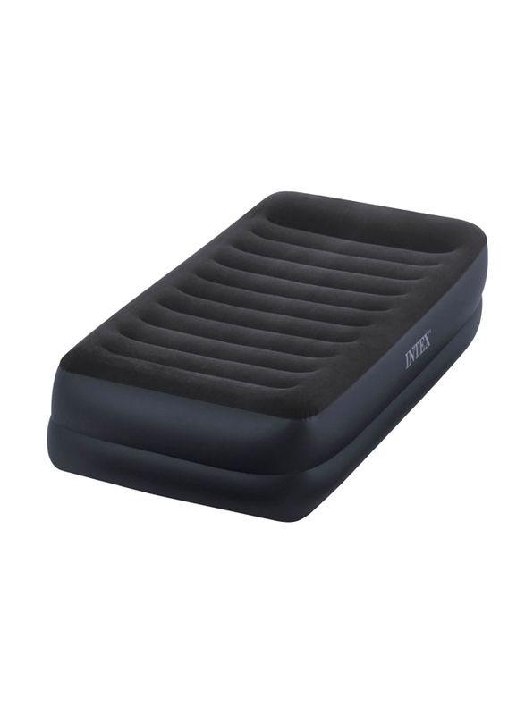 

Intex Durabeam Twin Pillow Rest Airbed with Electric Pump, 99 x 191 x 42cm, Multicolour