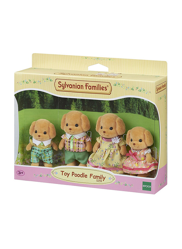 

Epoch Sylvanian Family Toy Poodle Family, 4 Pieces, Ages 3+, Multicolour