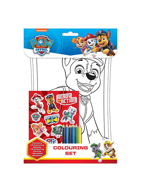 

Alligator Books Paw Patrol Colouring And Sticker Set With Reusable Stickers, Ages 3+
