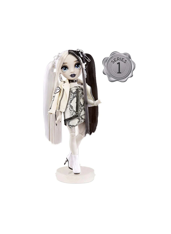 

Rainbow High Shadow S1 Heather Grayson Grayscale 11" Fashion Doll with 2 Grey Designer Outfits & Accessories, For Ages, 3+ Years