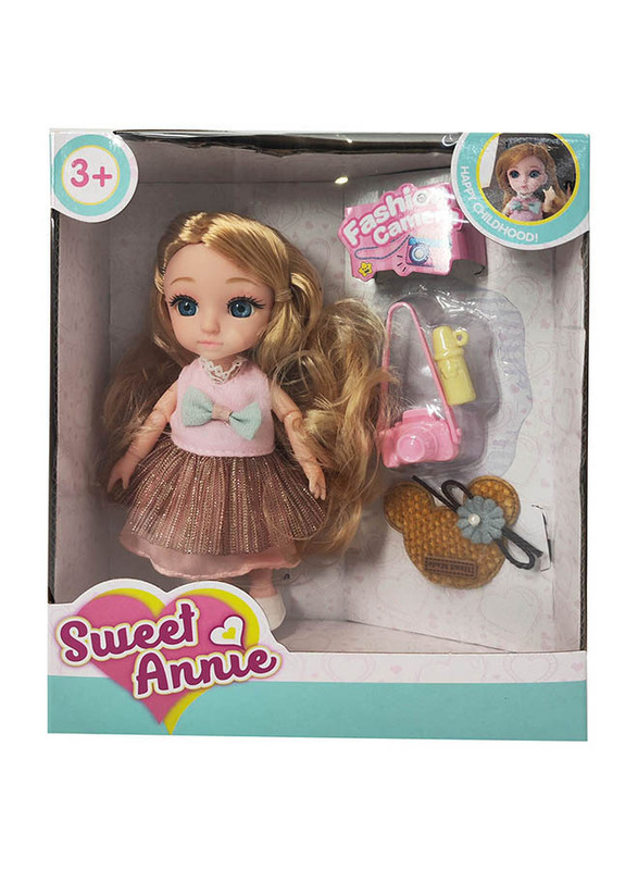 

Sweet Annie 6 Inch Doll with Camera, Doll Accessories, Ages 3+