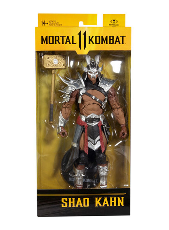 

McFarlane Toys 7 Inch Mortal Kombat Shao Kahn (Platinum Kahn) Figure, 2 Pieces, Ages 14+, Multicolour