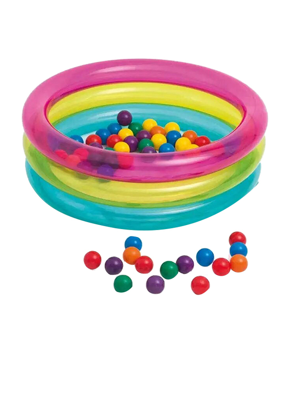 

Intex Classic 3-Ring Baby Ball Pit, 25cm, Multicolour