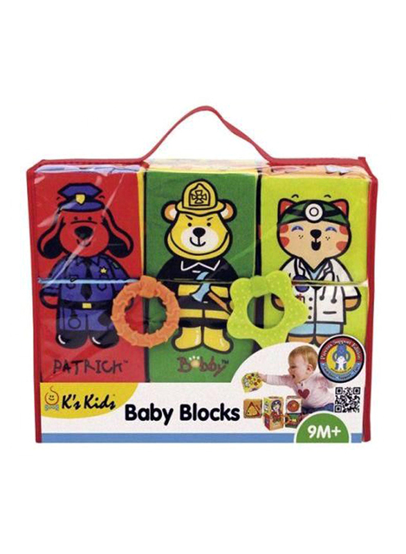 

K's Kids 6-Piece Baby Blocks, Multicolour